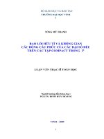 Bao lồi hữu tỉ và không gian các đồng cấu phức của các đại số đều trên các tập compact trong c 