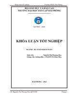 Hoàn thiện công tác kế toán doanh thu, chi phí và xác định kết quả kinh doanh tại công ty cổ phần thương mại đầu tư vân long CDC 