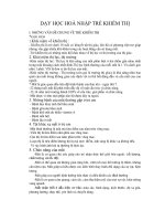 Tài liệu DẠY HỌC HOÀ NHẬP TRẺ KHIẾM THỊ pdf