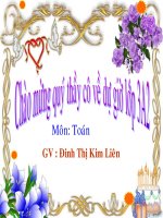 Bài giảng Tính giá trị  biểu thức
