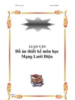 Tài liệu Đồ án thiết kế môn học Mạng Lưới Điện doc