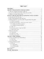 Một số phương pháp trích và sắp xếp đặc trưng 