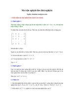 Tài liệu Ma trận nghịch đảo pdf