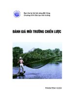 Tài liệu Đánh giá môi trường chiến lược (Khoá học H) pptx