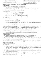 Tài liệu Đề thi thử CĐ ĐH môn Toán docx