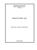 Thực trạng hoạt động của các hợp tác xã nông nghiệp trên địa bàn huyện can lộc   tỉnh hà tĩnh 
