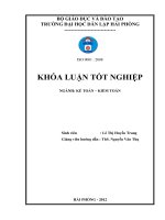 Hoàn thiện tổ chức công tác kế toán doanh thu, chi phí và xác định kết quả kinh doanh tại công ty cổ phần may hai 