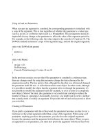 Tài liệu Using ref and out Parameters doc