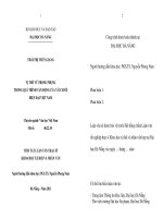 Vị thế vũ trọng phụng trong quá trình vận động của văn xuôi hiện đại việt nam 