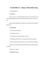 Tài liệu Vệ sinh Đôi tay - mang và tháo khẩu trang docx