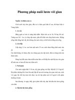 Tài liệu Phương pháp nuôi lươn với giun pptx