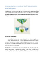 Tài liệu Khoảng trống thị trường nội địa - Kỳ 3: Những cách làm thành công pdf