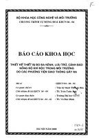 Thiết kế thiết bị đo đa kênh, lưu trữ, cảnh báo nồng độ khí độc trong môi trường do các phương tiện giao thông gây ra 