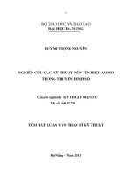 Nghiên cứu các kỹ thuật nén tín hiệu audio trong truyền hình số 