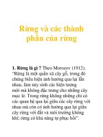 Tài liệu Rừng và các thành phần của rừng ppt