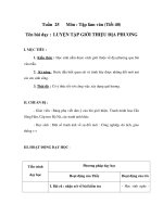 Tài liệu Tập làmm văn 4 - LUYỆN TẬP GIỚI THIỆU ĐỊA PHƯƠNG ppt