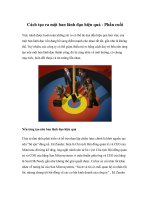 Tài liệu Cách tạo ra một ban lãnh đạo hiệu quả - Phần cuối docx