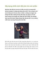 Tài liệu Xây dựng chiến dịch đột phá cho sản phẩm pptx