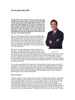 Tài liệu Tại sao phải thay đổi? pdf