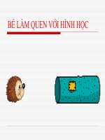 Bài giảng Bé làm quen với hình học