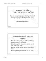 Tài liệu NGOẠI THƯƠNG: THỂ CHẾ VÀ TÁC ĐỘNG- Tại sao các quốc gia giao thương với nhau? Các quốc gia giao thương như thế nào? docx