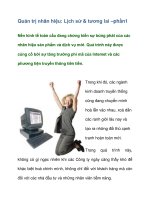 Tài liệu Quản trị nhãn hiệu: Lịch sử & tương lai –phần1 ppt