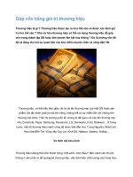 Tài liệu Góp vốn bằng giá trị thương hiệu doc