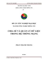 Chia sẻ và quản lý dữ liệu trong hệ thống mạng luận văn tốt nghiệp đại học 