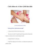 Tài liệu Cách chăm sóc và bảo vệ đôi bàn chân ppt