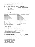 Bài soạn Reported Speech (Indirect Speech)