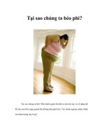 Tài liệu Tại sao chúng ta béo phì? doc