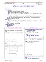 Bài soạn Giao an Đại số 10 tuan 21