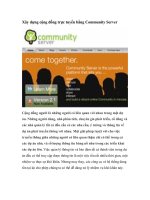 Tài liệu Xây dựng cộng đồng trực tuyến bằng Community Server pdf