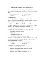 Bài soạn 3 đề tham khảo thi Đại học môn Hóa và đáp án số 22,23,24