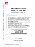 Tài liệu ADC KRONE - Guide - FO - Field Performance Testing of Fiber Link - ISO 11801 ppt