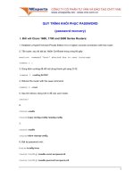 Tài liệu QUY TRÌNH KHÔI PHỤC PASSWORD (password recovery) pptx