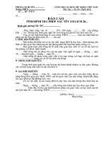 Tài liệu BAO CAO TRA PHEP SAU TET