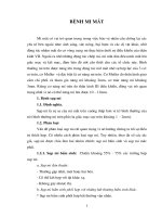 Tài liệu Giáo trình Bệnh mi mắt doc