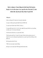 Tài liệu Quỹ có phạm vi hoạt động tại tỉnh hoặc liên huyện; huyện và xã (nếu chưa có ủy quyền cho Chủ tịch Ủy ban nhân dân cấp huyện thực hiện) bị giải thể pptx