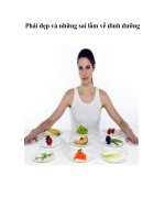 Tài liệu Phái đẹp và những sai lầm về dinh dưỡng pptx