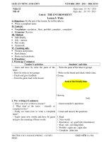 Gián án GIÁO ÁN 9- TUẦN 22