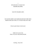 Xây dựng chiến lược kinh doanh máy điều hòa không khí cho công ty cổ phần điện máy REE 