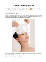 Tài liệu 5 Không khi đắp mặt nạ doc