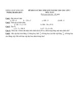 Tài liệu Đề khảo sát HSG K3 - Năm học 2010-2011