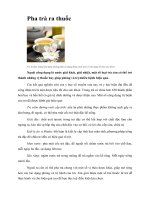 Tài liệu Pha trà ra thuốc pptx
