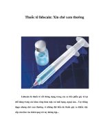 Tài liệu Thuốc tê lidocain: Xin chớ xem thường pdf