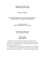 Một số giải pháp nâng cao chất lượng giáo dục ở trường trung cấp thủy sản thanh hóa 