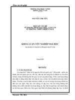 Một số vấn đề về phương pháp dạy học làm văn ở trường THPT hiện nay 