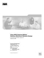 Tài liệu Cisco IPCC Express Edition Solution Reference Network Design docx
