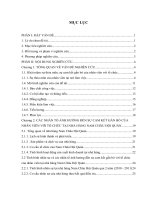 ĐÁNH GIÁ các NHÂN tố ẢNH HƯỞNG đến sự CAM kết gắn bó với tổ CHỨC của NHÂN VIÊN tại NHÀ HÀNG NAM CHÂU hội QUÁN THUỘC CÔNG TY cổ PHẦN DU LỊCH HUẾ 